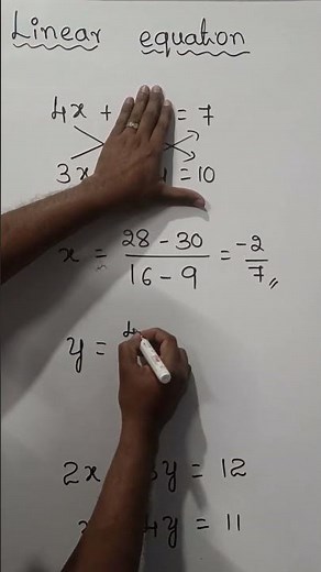 Solving simultaneous linear equations