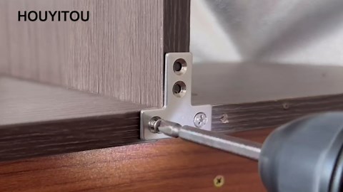 8PCS 1.65” x 1.65” T Post Corner Brace, Stainless Steel Flat Metal Bracket, Mending Plate for Wood with 32PCS Screws