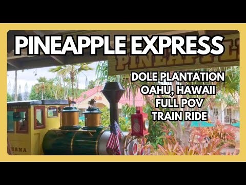 Pineapple Express Complete Train Tour Dole Plantation 23 Minute Full POV Ride Through Oahu, Hawaii