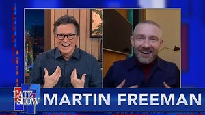 35K views · 684 reactions | Martin Freeman uses a lot of adult language in his show “Breeders,” and tonight he recites a bunch of choice expletives for his friend Stephen Colbert, to the delight of our censors. | The Late Show with Stephen Colbert | Facebook