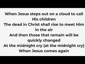 Midnight Cry Lyric Video