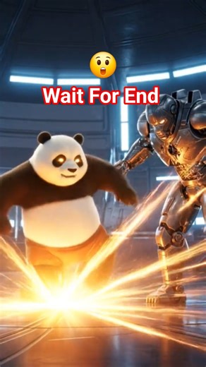 Cute🐼 vs Magic Robotl Full Fight? #DreamScreenAI #shorts