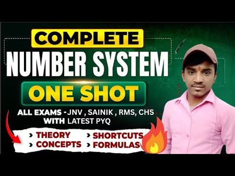 Navodaya | Sainik School | RMS Entrance Exam 2027 | Complete Number System | #Abhishekanand