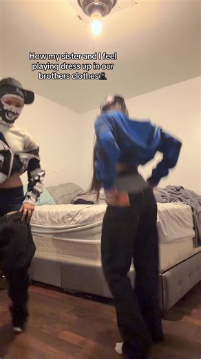 Sister Style Swap: Dressing Up in Brother's Clothes