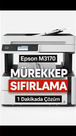 Epson M3170 Ink Reset | Solution in 1 Minute #printer #epson