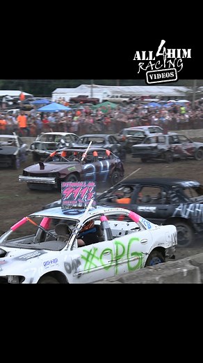 Clip from “Demolition Derby HARD HITS 2020” #derby #demolitionderby #demoderby #derbycar #derbylife | All 4 Him Racing Videos