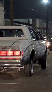 Box Chevy Caprice LOWRIDER hopping in Downtown Los Angeles! 🌃 | Skid Society