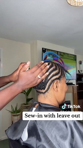 Middle Part Sew-In with Leave Out Tutorial