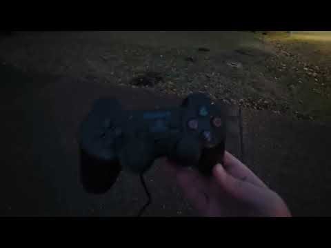 DESTROYING a Broken PS2 Controller in the Dark