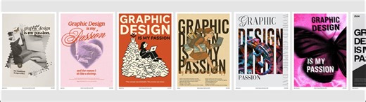 Graphic Design Is My Passion 2025 - Horizontal Scroll