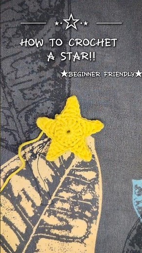 "Day 1: Easy Crochet Star Tutorial ✨ | Beginner-Friendly & Quick!"✨