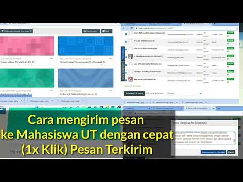 Cara Mudah Mengirim pesan ke semua Mahasiswa UT dengan 1x Klik. #universitasterbuka #pesan