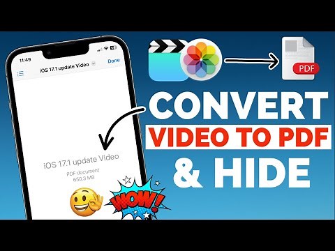 How to Convert Video to PDF and Hide Videos in iPhone