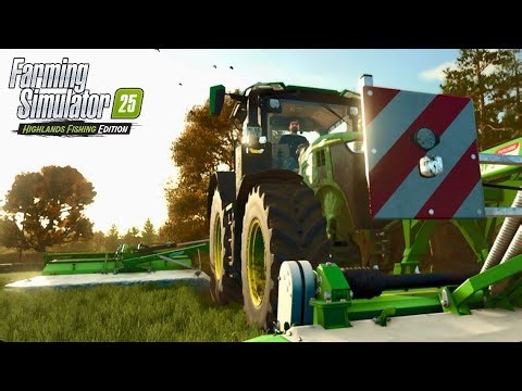 Cinematic-Mowing and Collecting Grass for Silage | FS25 Kinlaig PS5 Gameplay
