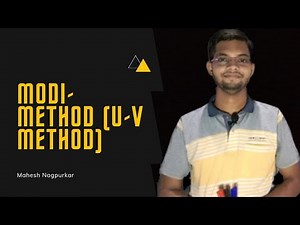Modi Method (U-V Method) | Optimal Solution | Unit - 2 | Mahesh Nagpurkar