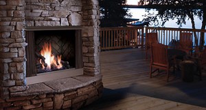 Barbara Jean 42"  Outdoor Gas Fireplace