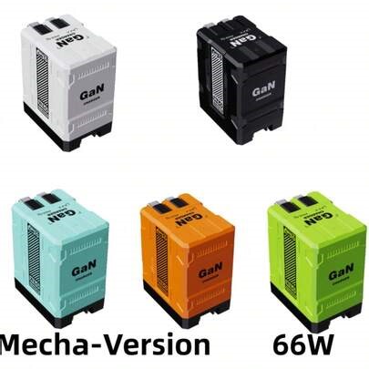 2026 Neues GaN 65W Dual-Port-Schnellladegerät mit universellem 100–240-V-Netzteil, 32-Zoll-Einziehkabel, intelligente Stromzuweisung zum Laden mehrerer Geräte, Überlastungs-/Temperaturschutz, kompaktes Steckdosendesign für stark frequentierte Steckdosen – kompatibel mit iOS 16/15/S25 Ultra, Studentenwohnheim-Essentials, Schreibtischzubehör | SHEIN