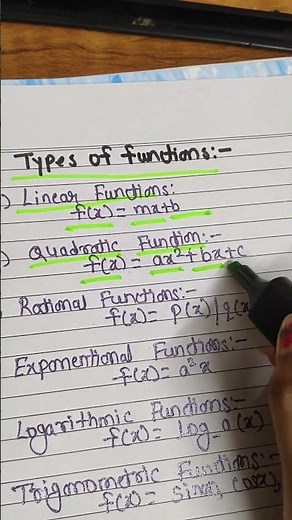 Function | Types of functions #educationalvideo #maths