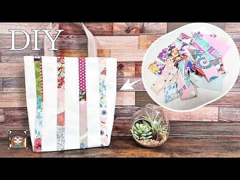 [Utilization of bag] How to make a patchwork tote bag 💖 It may take less than 30 minutes 😆 Even b...