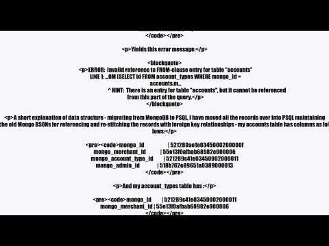 PSQL update syntax - using circular references to tables