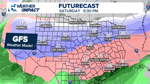 Weekend cold snap with highs in 30s, possible ice heads to Central Texas | Weather Impact Alert