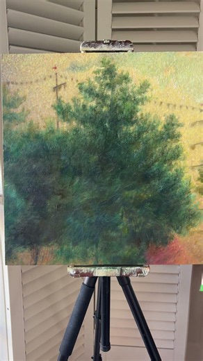 Oil painting work in progress