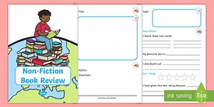 Non-Fiction Book Review Worksheet