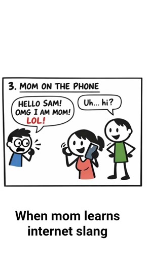 when mom learns internet slang funny shots