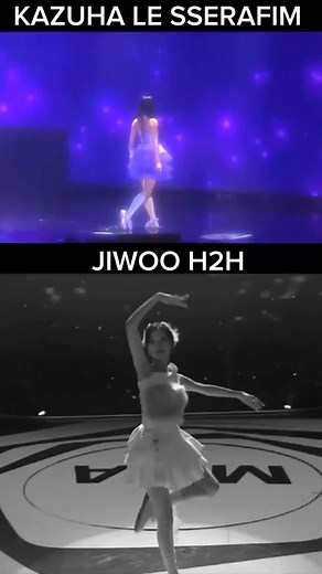 K-Pop Idols Showcase Ballet Skills: Kazuha & Jiwoo Performance