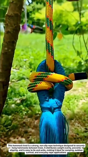 Hammock Knot That NEVER Slips! Ultimate Rope Trick for Camping & Survival