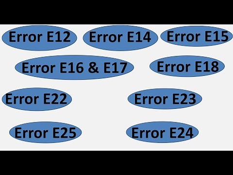 Bosch Dishwasher Error codes E12 || E14 || E15 || E16 || E17 || E18|| E22 || E23 || E24 || E25