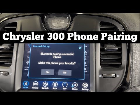 How to Pair Phone With Chrysler 300 Bluetooth Uconnect 2011 - 2021 Sync Iphone Connect Samsung