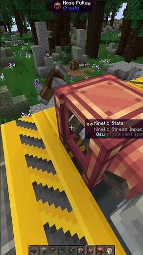 *SIMPLE* INFINITE LAVA IN THE CREATE MOD! #shorts