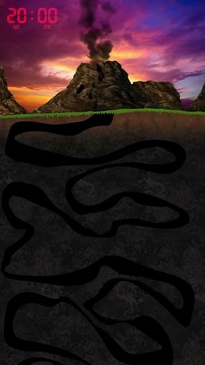 20 Second Timer VOLCANO 🌋 #Shorts