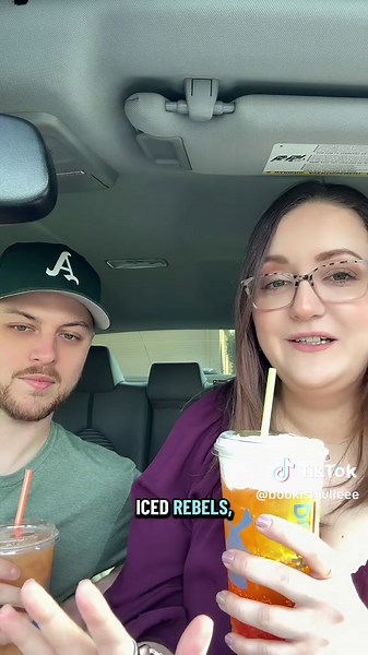 Weekend Dutch Bros run = caffeine fix secured ☕✨ I went with a strawberry 🍓 coconut 🥥 passion fruit iced rebel with soft top… and she’s a solid 8.5–9/10 💗 Hubby grabbed a sugar-free iced Unicorn Blood rebel and gave it a 9ish/10 🔥 Safe to say… no regrets, just good drinks and better company 💕 @Dutch Bros Coffee #foodies #dutchbros #review #drinks #fyp