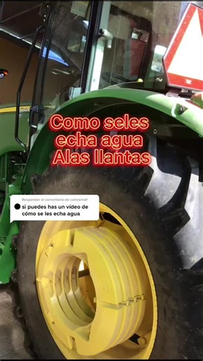 Tutorial sobre el llenado de agua en llantas de tractor