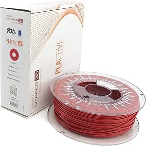 Copper3D PLACTIVE AN1 2.85mm Red Copper Oxide Nanocomposite Infused PLA 3D Printer Filament. Ideal for 3D Printing Reusable Face Masks and Door Openers, Dimensional Accuracy