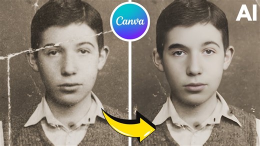 1.1K views · 28 reactions | Restore Old Photos in Seconds! - Canva AI...