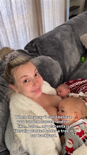 Hailey on Instagram: "Tandem nursing was one of the wildest, sweetest chapters of my motherhood story. Twenty-five straight months of nourishing two little humans, answering every cue, every snuggle, every nap-time latch, every 3am “mama?” without even thinking twice. Now that I’m officially done nursing, I’m looking back with so much pride. My body showed up for me in ways I never imagined. It made two babies. Fed two babies. Held two babies. And somehow kept me upright through all the messy, l