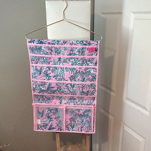 Lilly Pulitzer Pink Jewelry Organizer with Floral Design