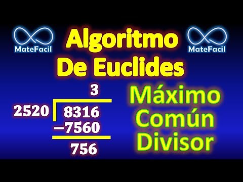 Algoritmo de Euclides, mcm y MCD, Muy Fácil