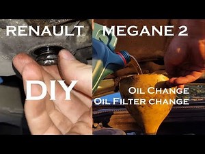Renault Megane 2 Engine Oil filter and oil change DIY