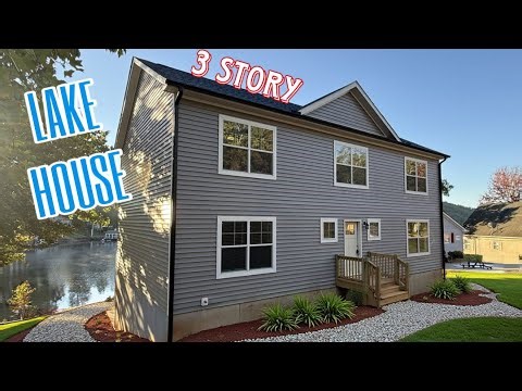 6 BEDROOM! 3 Story LAKE HOUSE with a BASEMENT