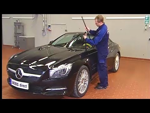 Mercedes-Benz SL-Klasse - Austausch der MAGIC VISION CONTROL Bürste - R231 mit Code 874