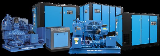 Rogers - K-Series Oil Lubricated Air Compressors & Vacuum