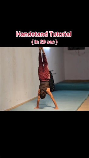 Handstand tutorial step by step 🤸 Read Description 👇... #calisthenics #tutorial #easy #shorts #save