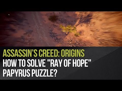 Assassin's Creed: Origins - How to solve "Ray of Hope" papyrus puzzle?