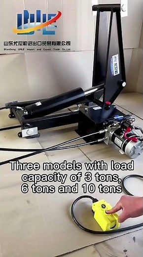 6000kg dump trailer hydraulic hoist lift system with control