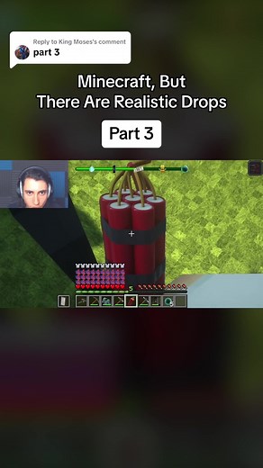 Replying to @King Moses Minecraft, But There Are Realistic Drops #minecraft #minecraftbut #realistic #hd #realism #minecraftrealistic