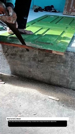 How to Cut a Wooden Door Correctly | Hand Saw Technique for Perfect Door Fitting.